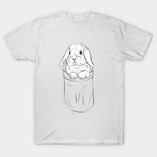 Lop Hase im Beutel T-Shirt